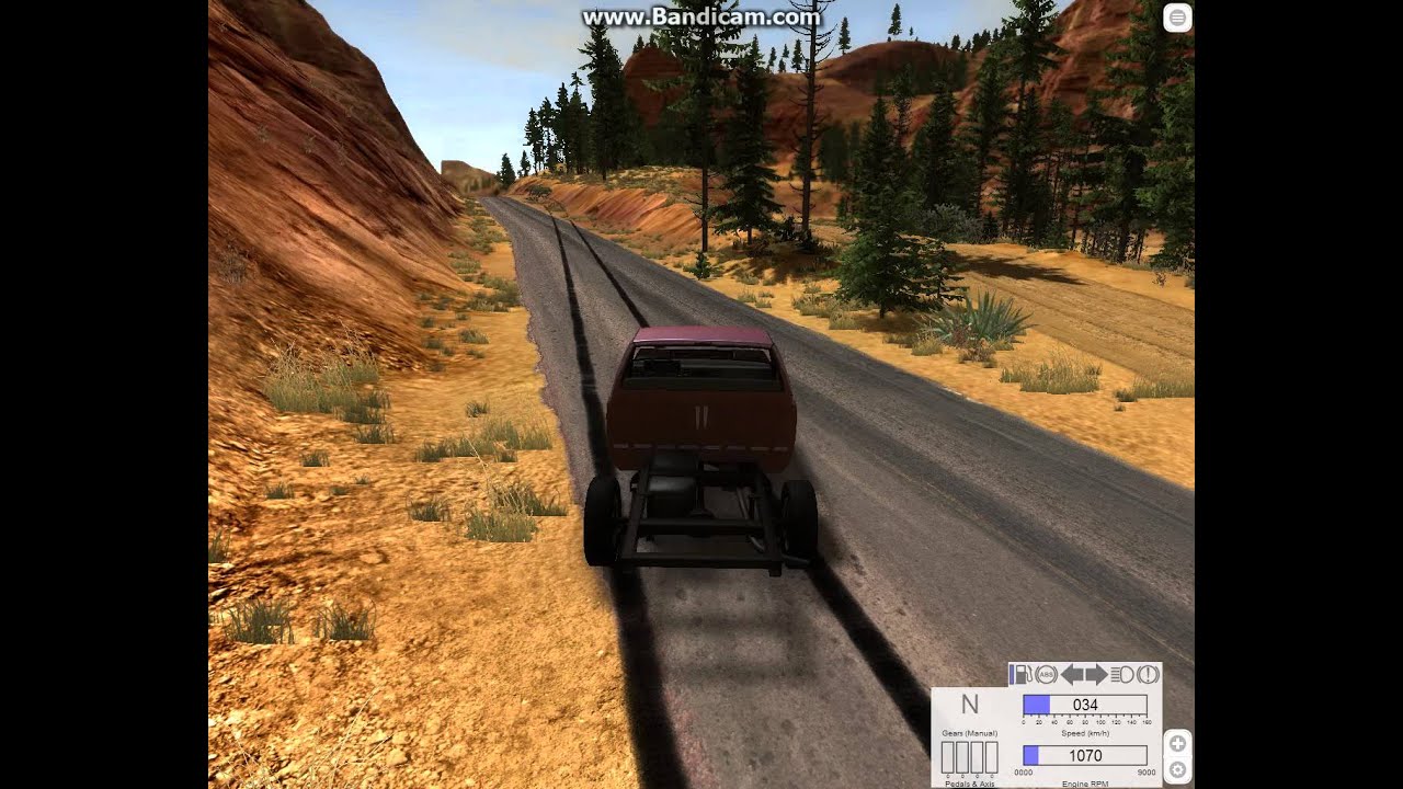 BeamNG Drive - CRAZY stripped drag truck -  High Speed Crashes