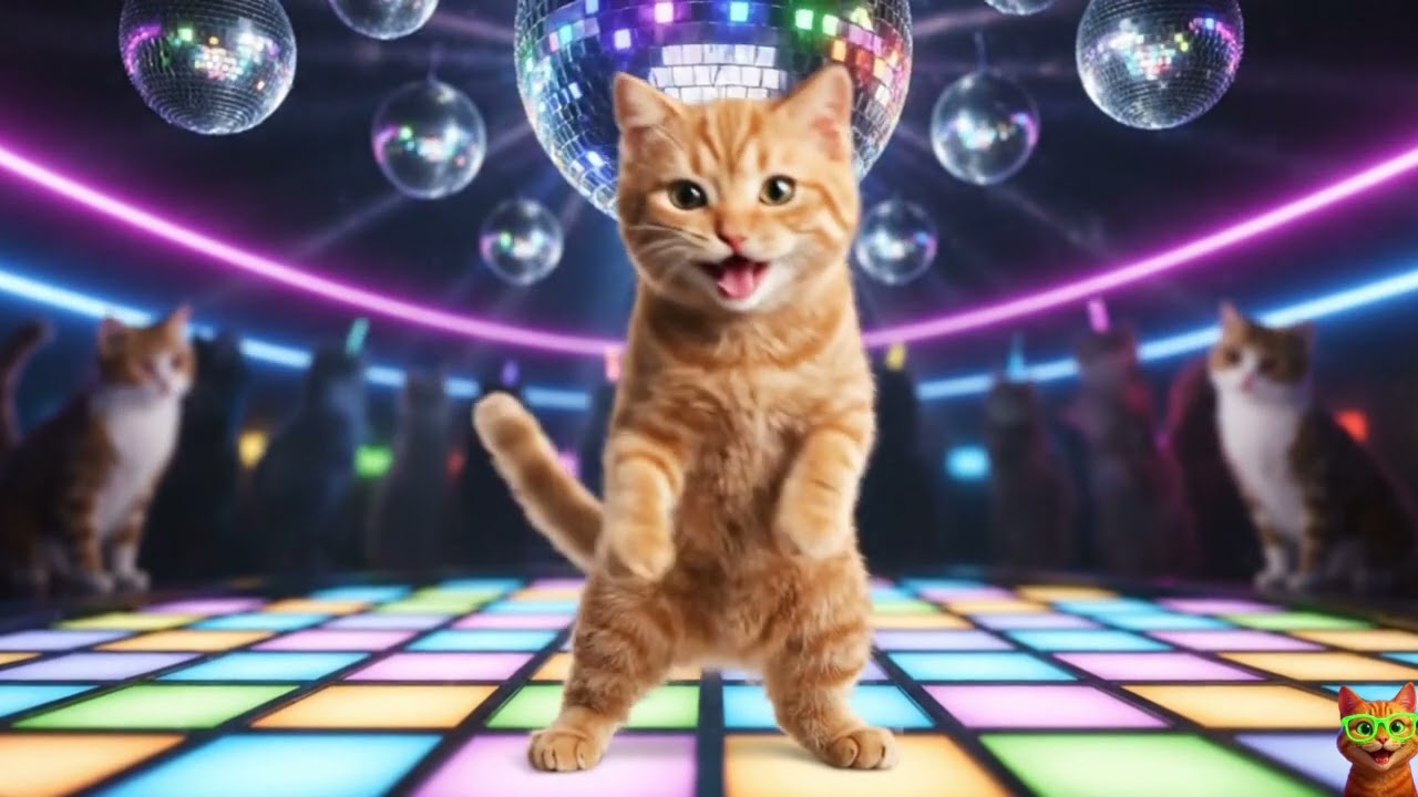 Дискотека с кошачьими танцами &mdash; ретро-диско-лихорадка! 💃🐾 | MeowBeat