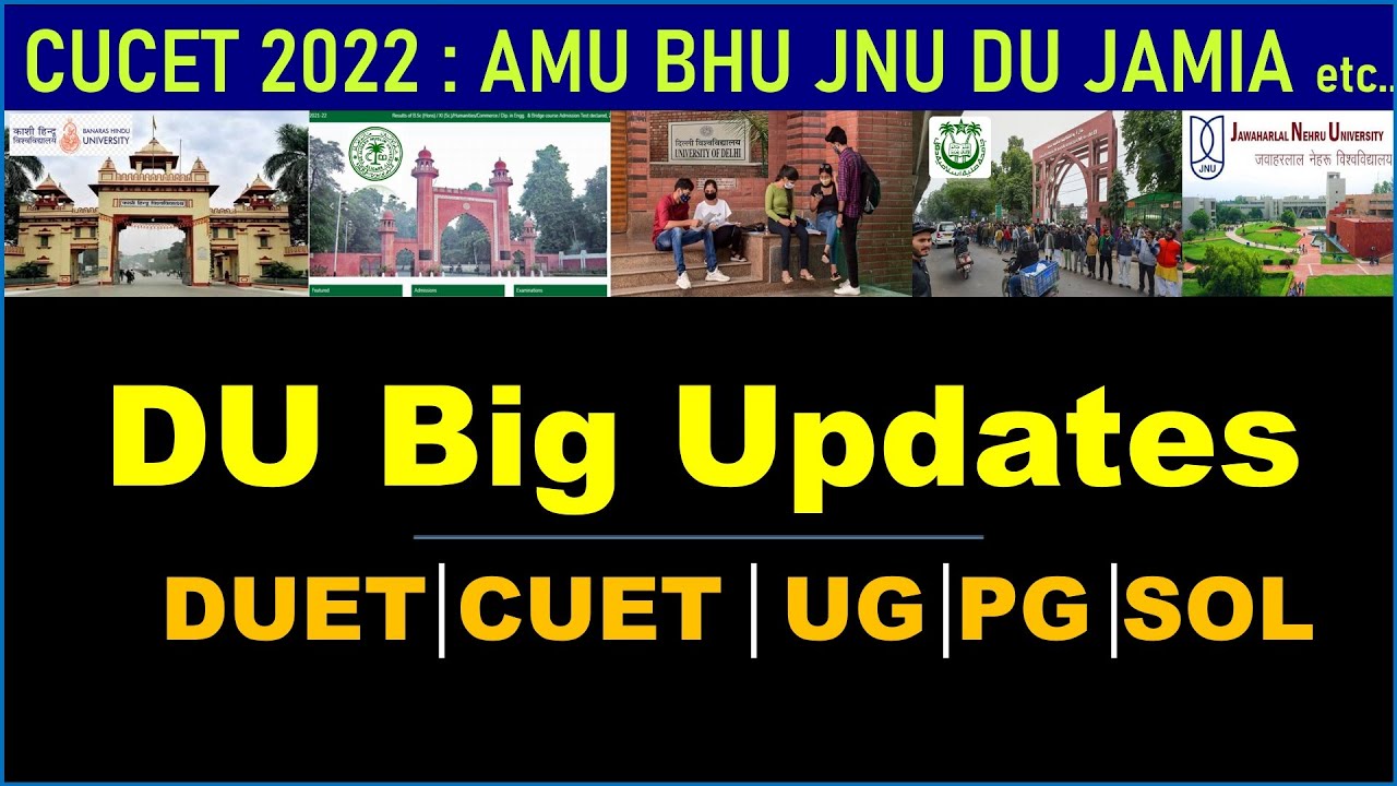 DU Admission 2022 Update News 🔴 | DU PG Application Form 2022 | DU PG Entrance Exam 2022 Date Update