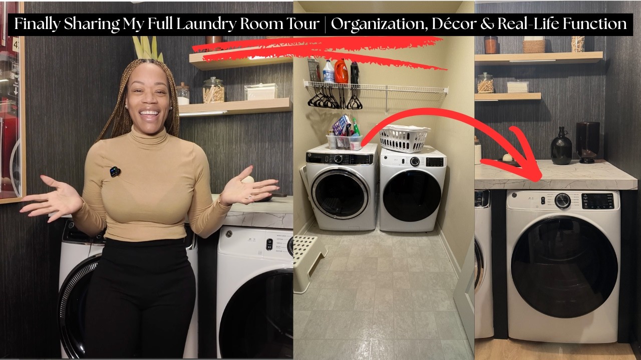 Finally Sharing My Full Laundry Room Tour | Organization, Décor & Real-Life Function