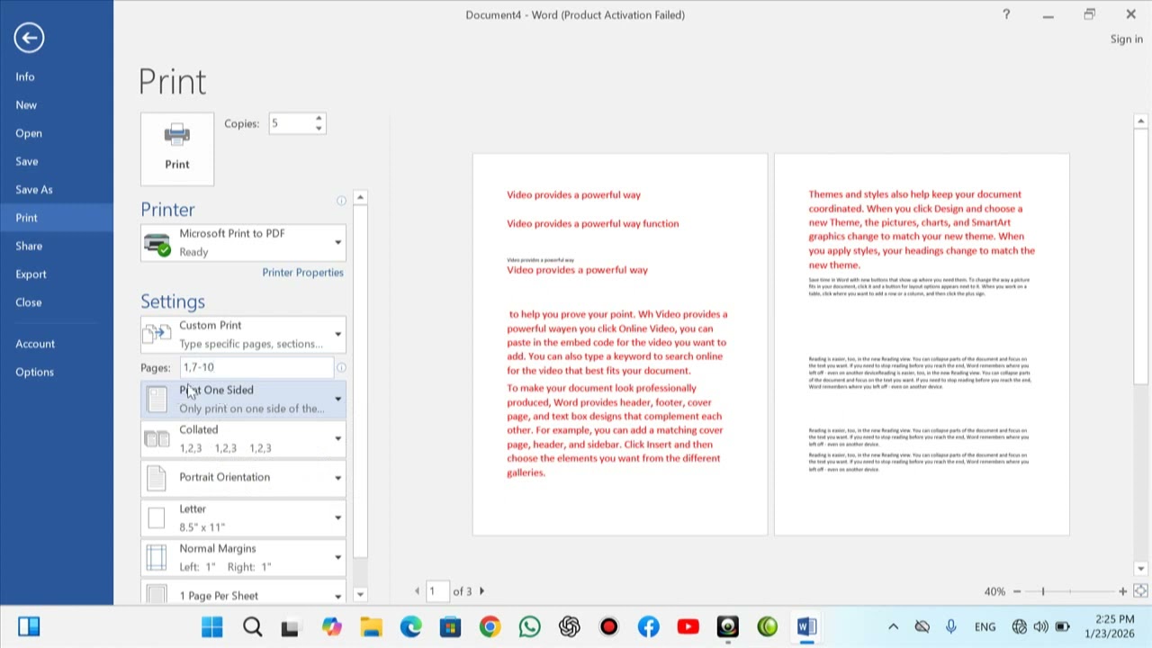 Microsoft Word 4. Lecture 