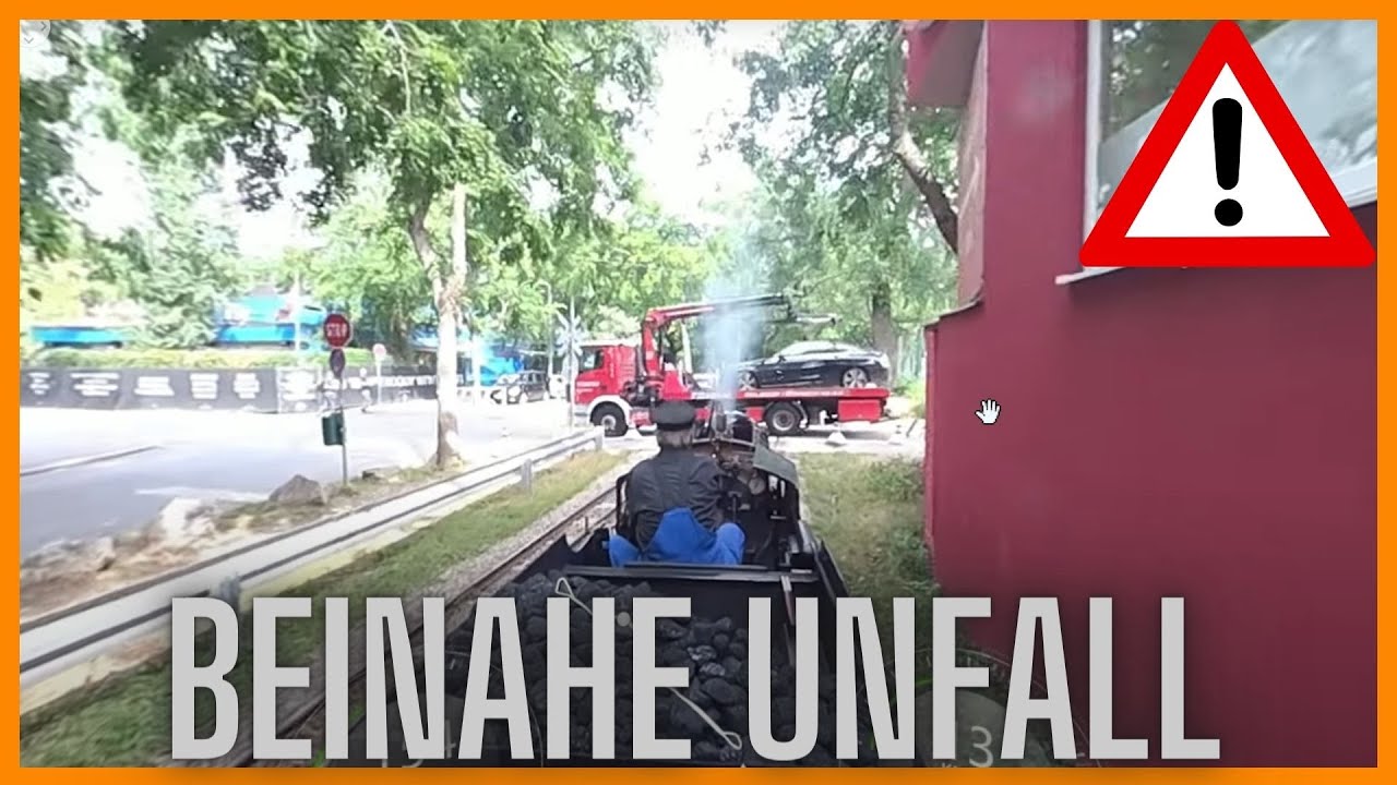 Liliputbahn Dampflokomotive Nr.1 360° Mitfahrt mit beinahe Unfall ¦ Wiener Prater ¦ Garmin Virb 360