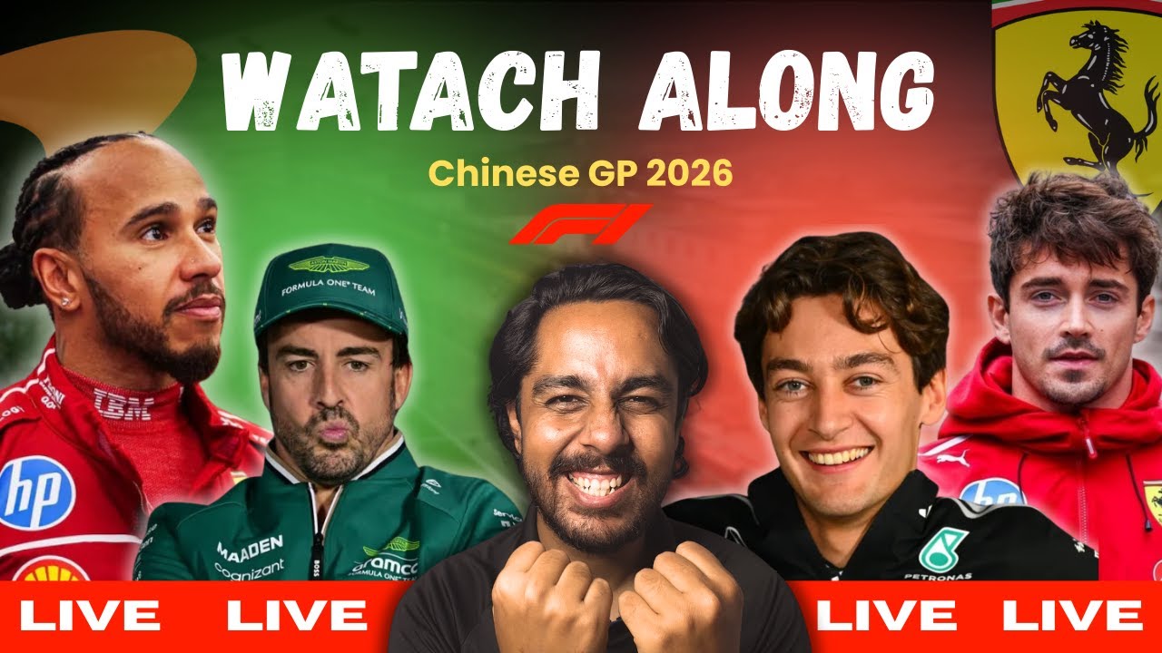 LIVE: F1 Chinese GP 2026 Race Watchalong | Ferrari vs Mercedes Battle for the Win! 🔥🏎️