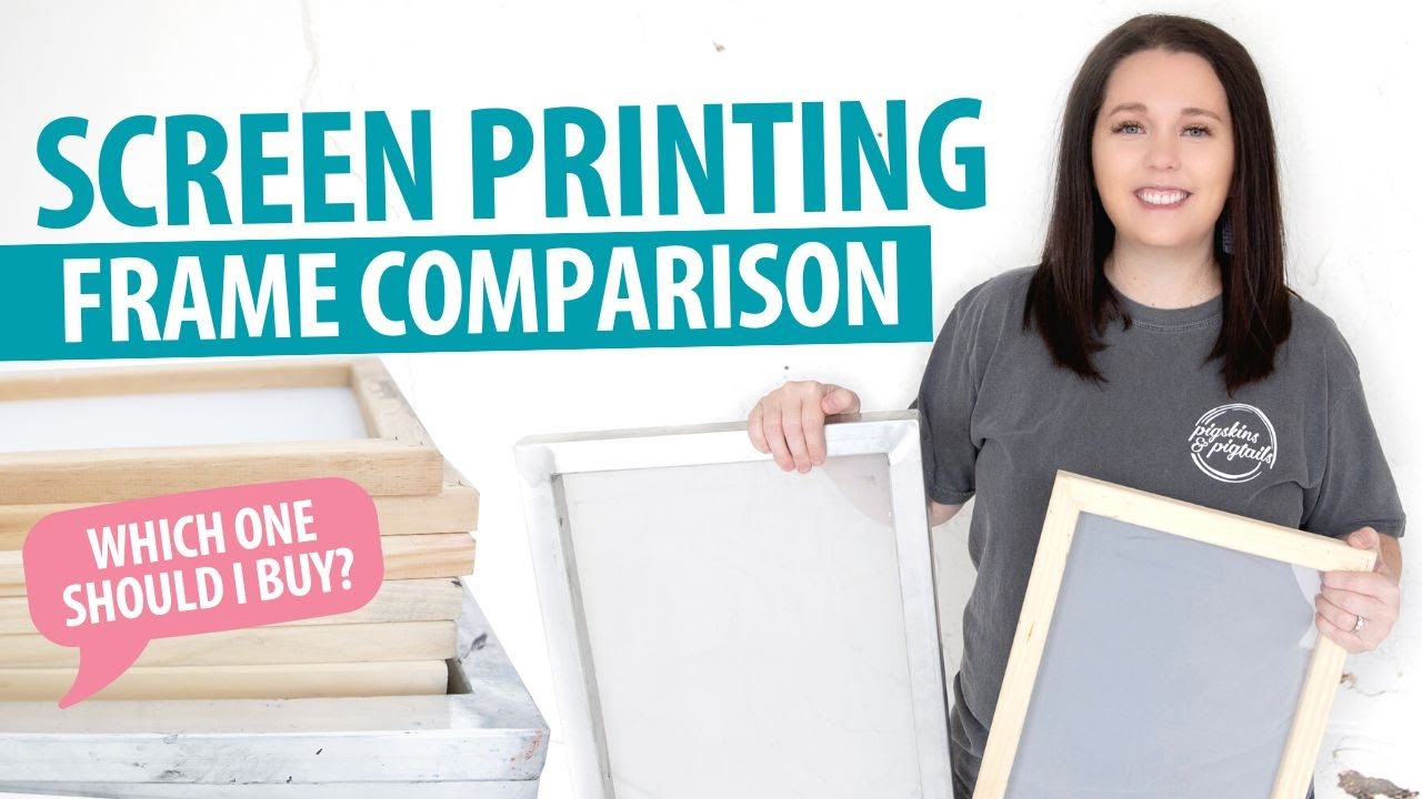 Screen Printing Frame Comparison | Wood vs. Aluminum