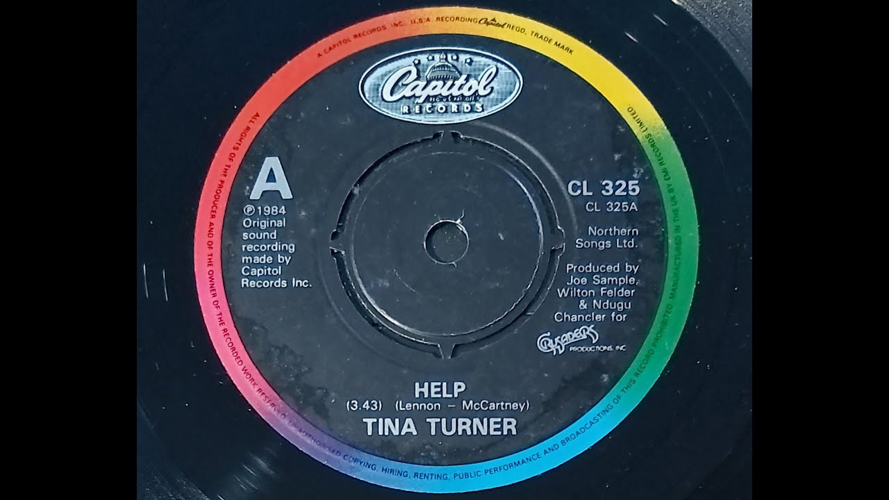 Tina Turner 'Help' 1984 45rpm