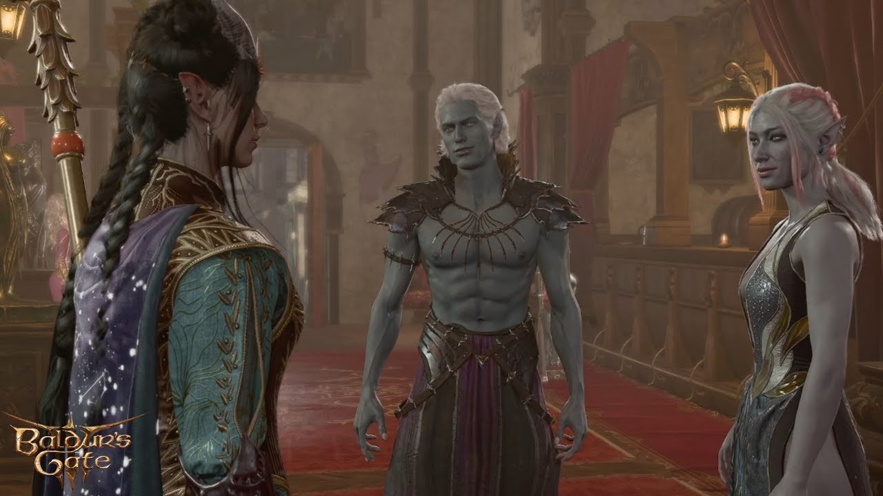 Baldur's Gate 3 - Foursome with Drow Twins BOTH Astarion & Evil Astarion Romance Version
