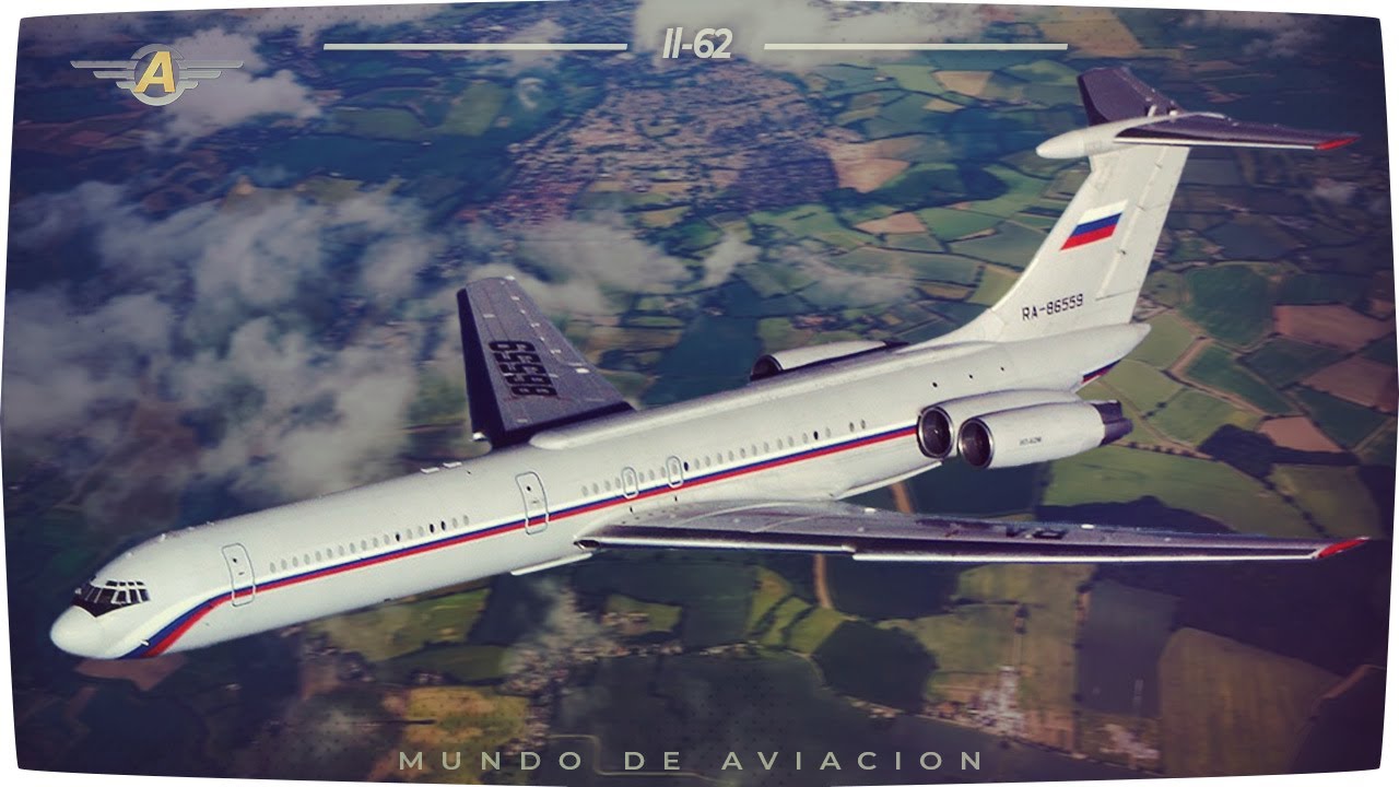 Ilyushin Il 62 - Primer reactor de pasajeros de largo alcance soviético
