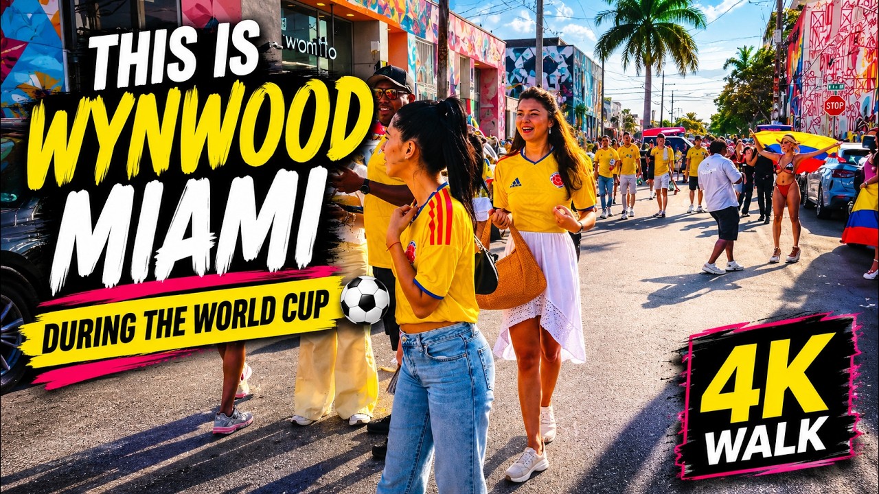 This Is Wynwood Miami During the World Cup ⚽🌴 | 4K Walk