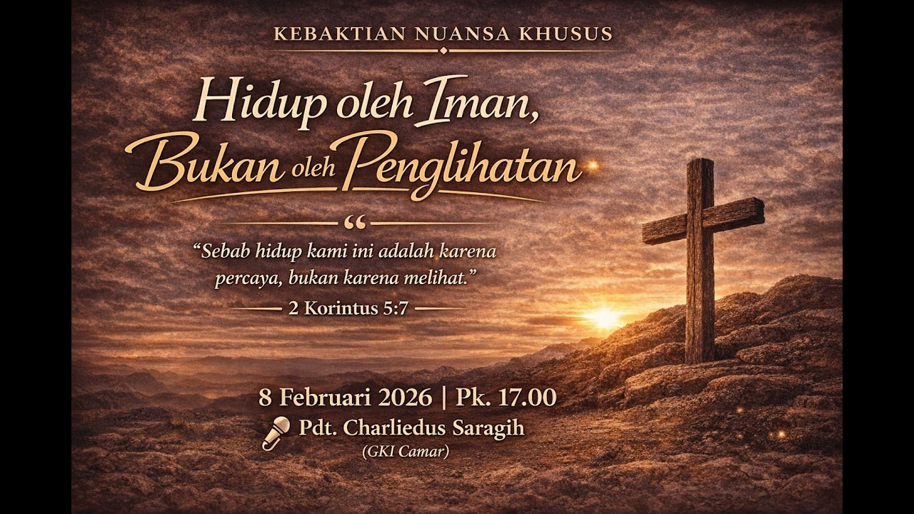 KNK - HIDUP OLEH IMAN, BUKAN OLEH PENGLIHATAN | Pdt. Charliedus Saragih