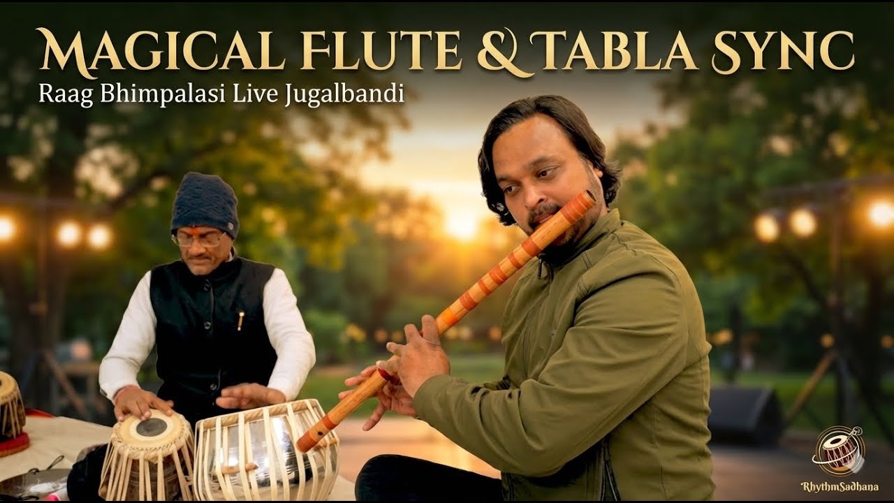 When Flute Meets Tabla | Raag Bhimpalasi Live | Rhythmsadhna