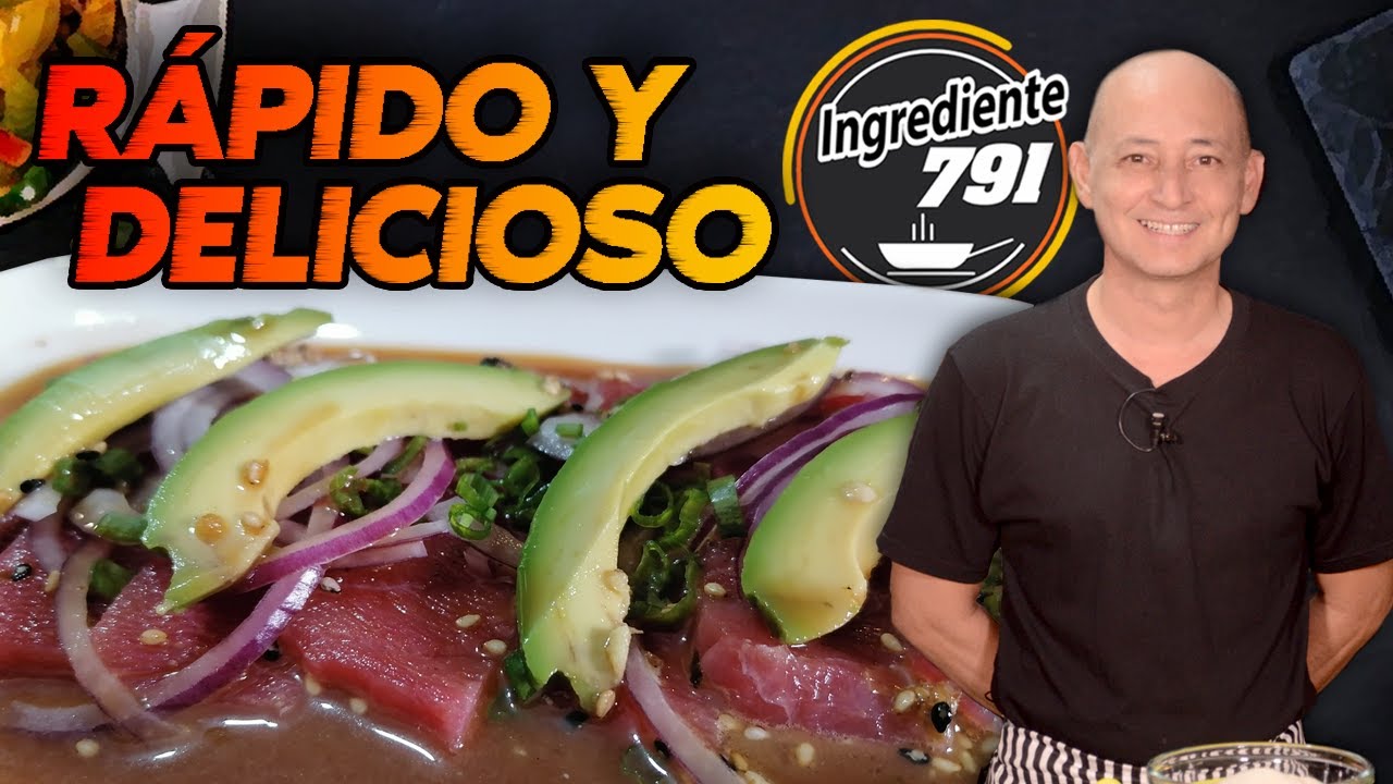 Como hacer SASHIMI de ATÚN 🐟 [receta rápida y deliciosa] 🚀 | Ingrediente 791