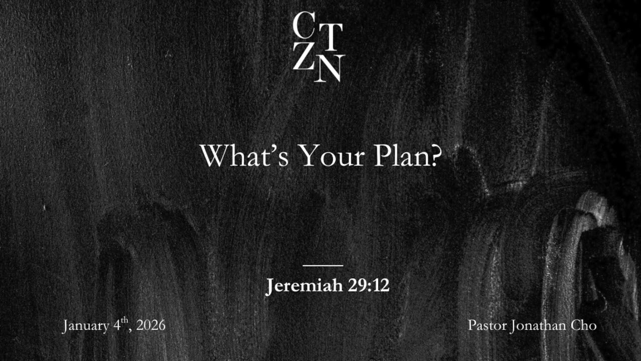 1.4.2026: What's Your Plan?