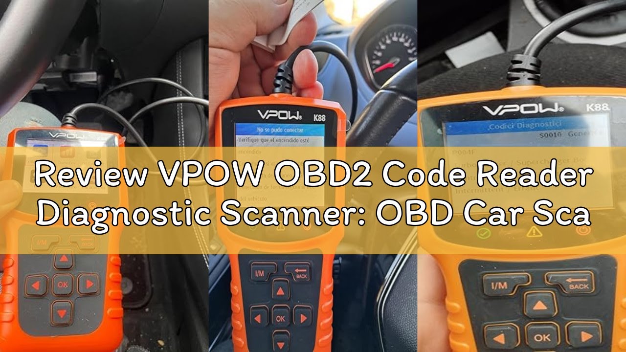 Review VPOW OBD2 Code Reader Diagnostic Scanner: OBD Car Scanner Tool Check Engine Light Fault Code