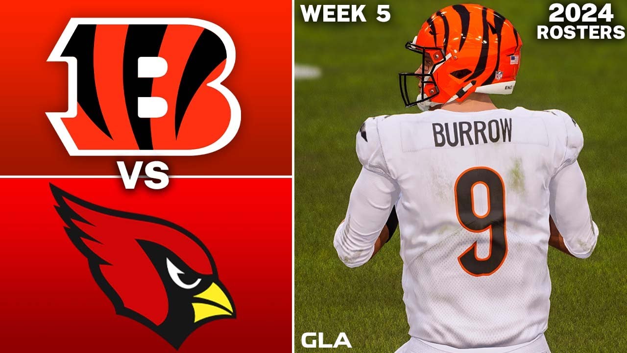 Bengals vs. Cardinals Simulation | Week 5 | Madden 24 Rosters PS5