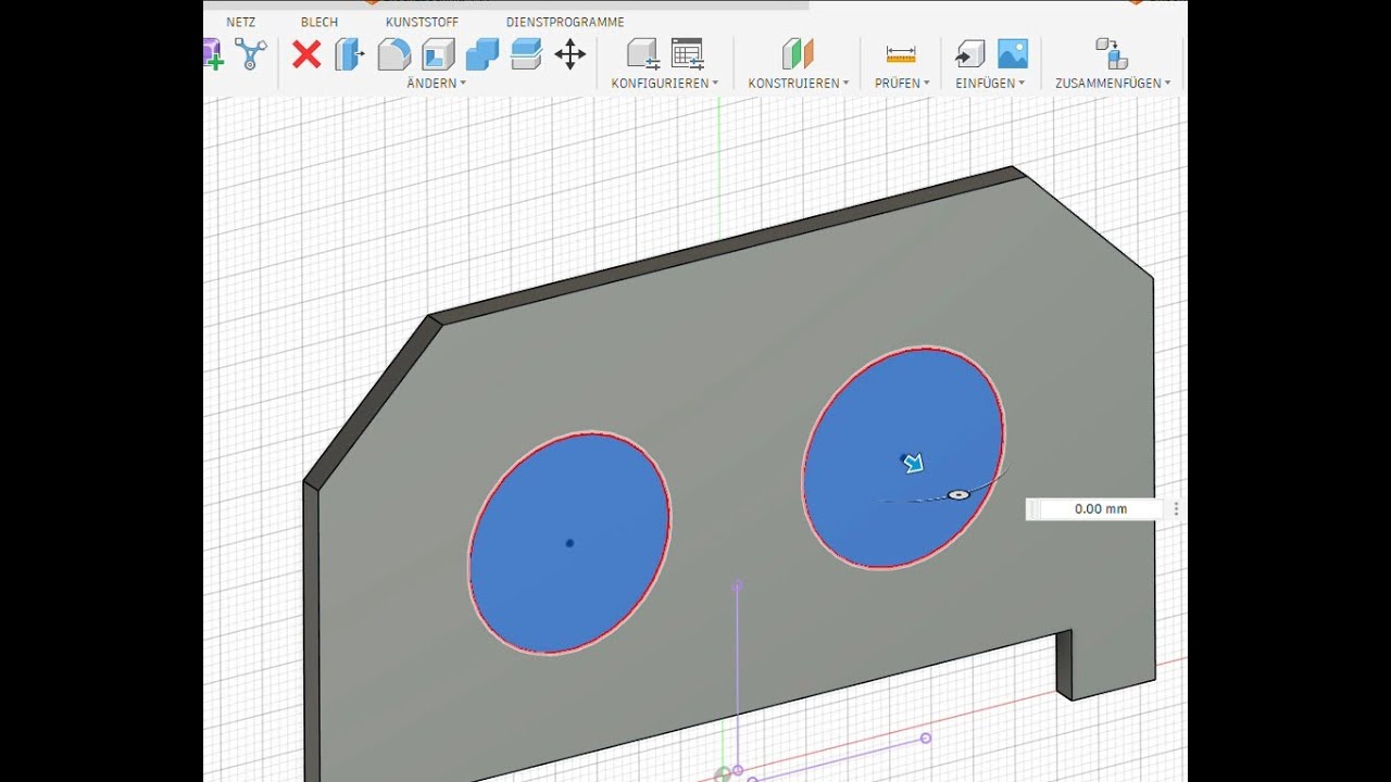 Autodesk Fusion: symmetrischer Blechzuschnitt (Erklärvideo) - Nr 4