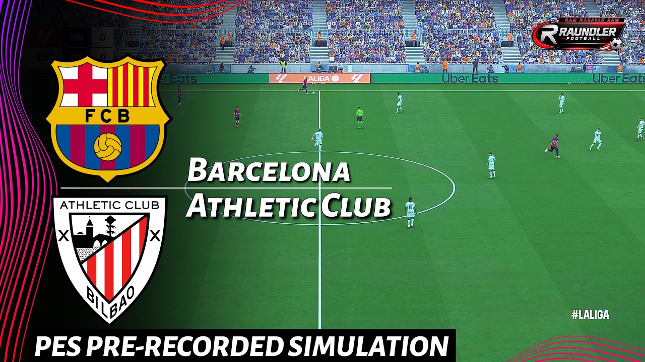 🔴BARCELONA vs ATHLETIC CLUB | eFootball Match | PES 21 Pre-Recorded Simulation