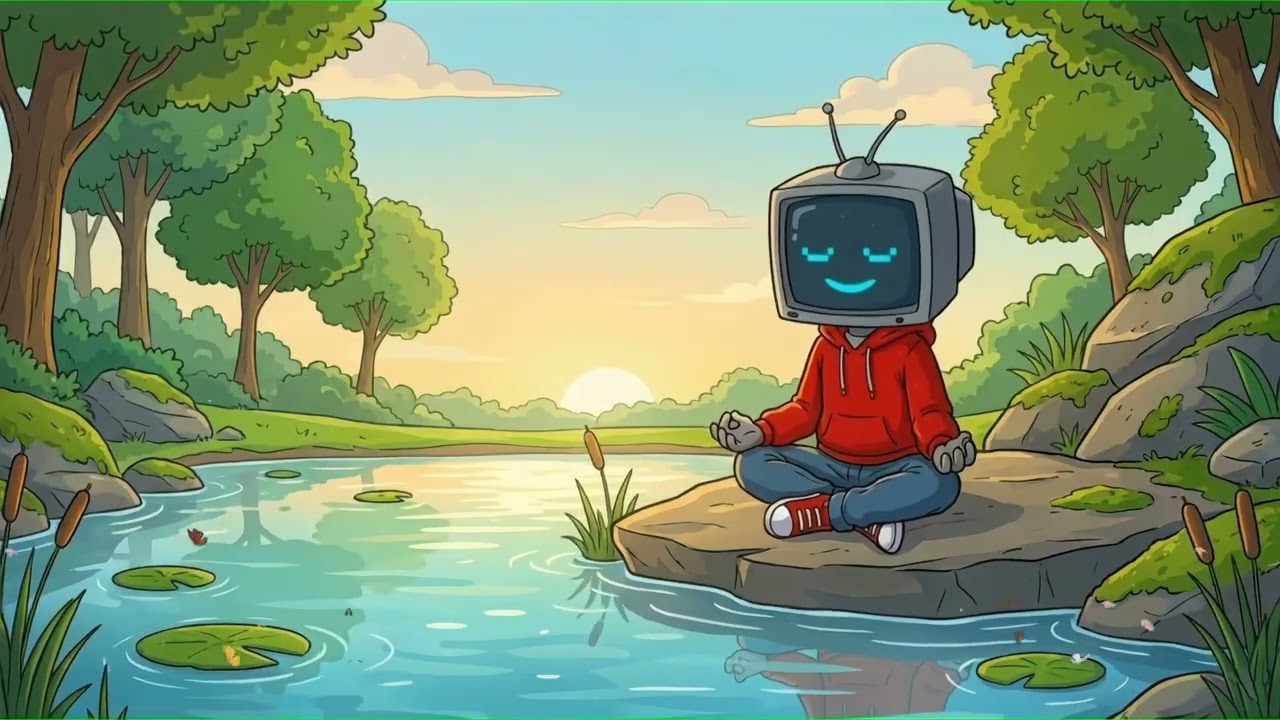 TV-Head Soft Frequencies | Gentle Lofi Music for Relaxation Focus, Breathe