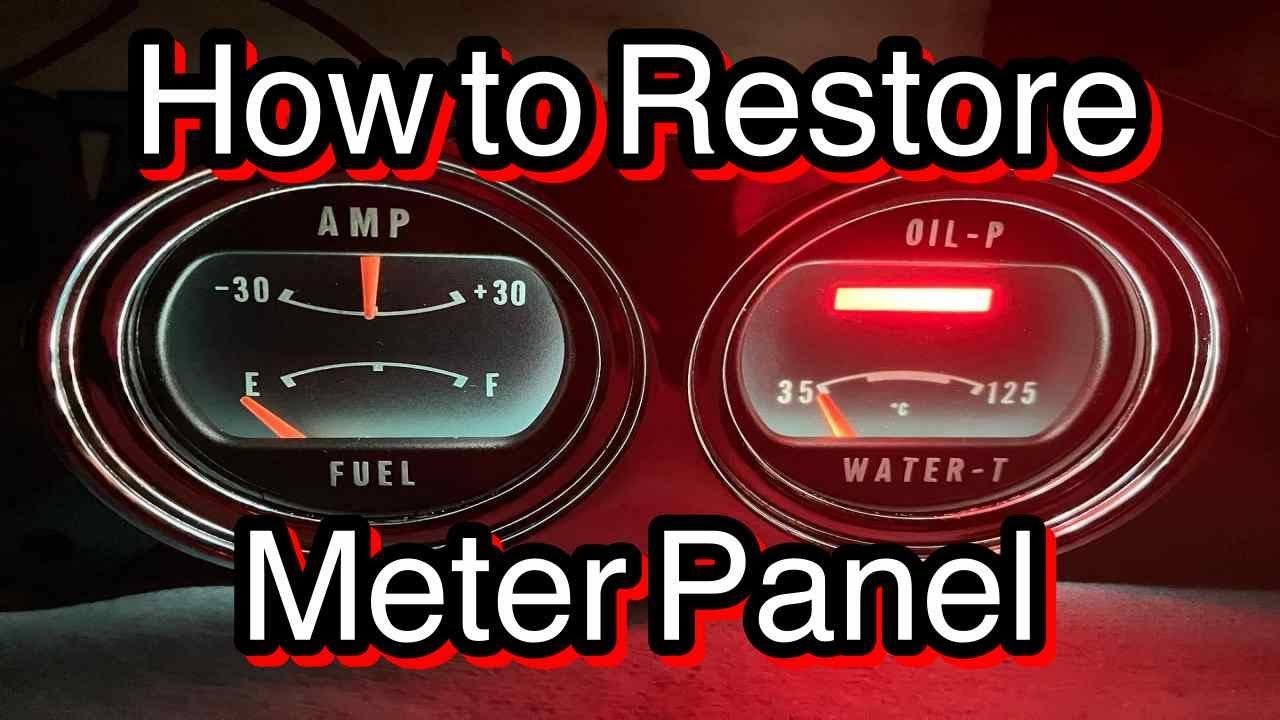 Mazda R100 meter panel getting a fresh look