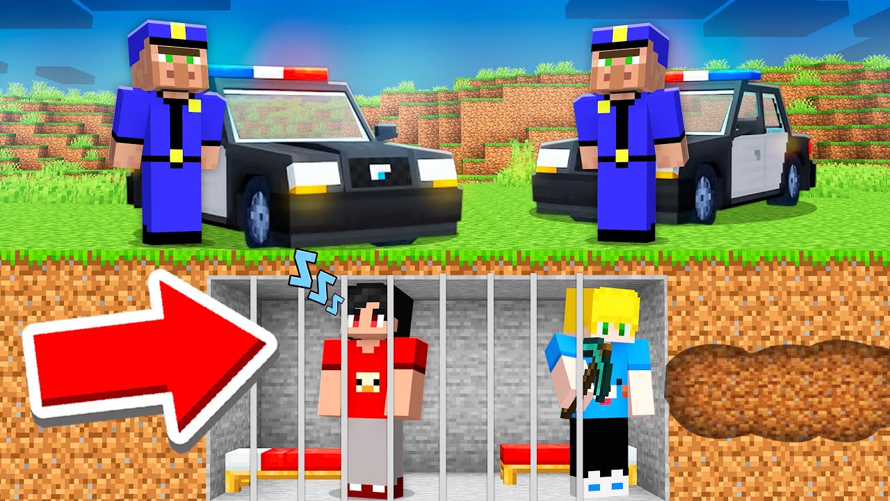 Kass e KR Fugiram da Pris&atilde;o Secreta no Minecraft!