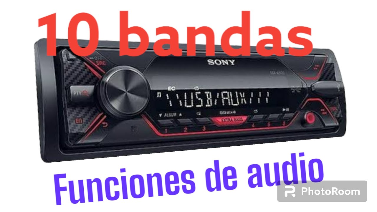 funciones de audio sony dsx A110U