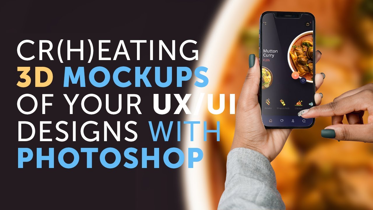 How to cheat a 3D Mockup to present your UX/UI design | Learn with Tridib