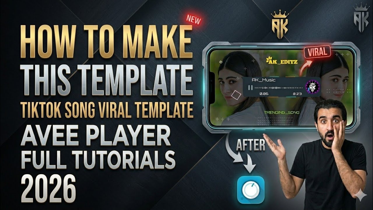 Avee Player Template Tutorial, 2026 Template TikTok Viral, Free Template 2026,
