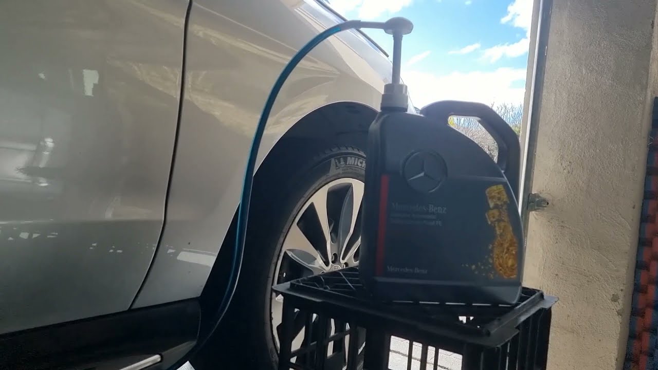 Mercedes Benz W166 ML350 Bluetec Transmission service fluid oil change