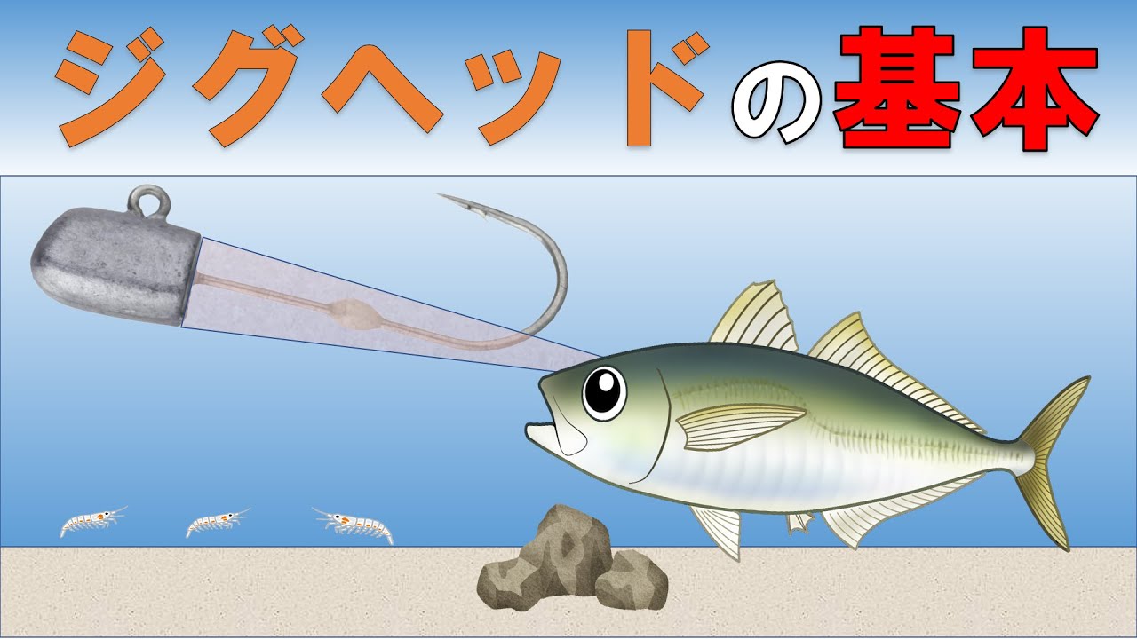 【アジングで使うジグヘッド】（座学）初心者の方におすすめのテクニック。それぞれのジグヘッドの使い方が分かります。