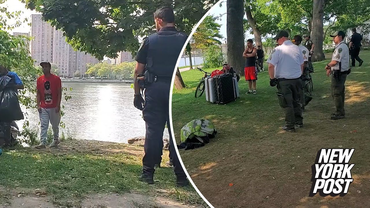 NYPD raids rogue migrant encampment on Randall’s Island for second day