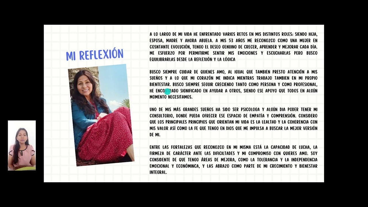 Plan de vida  Rosita Santos