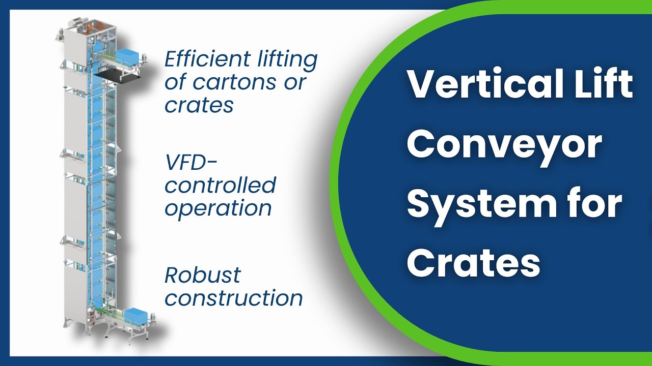 Crate Lifter: Infinity's Vertical Lift Conveyor System