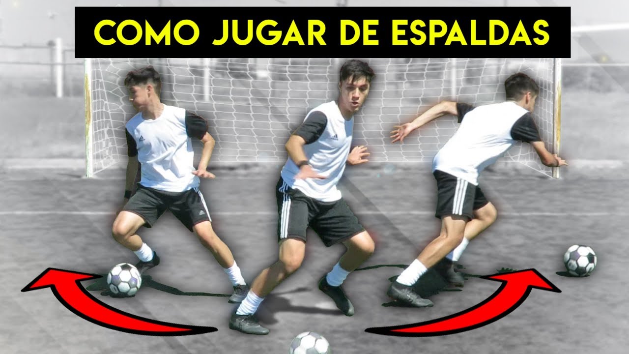 5 TRUCOS FÁCILES para JUGAR DE ESPALDAS en el FÚTBOL! ⚽ Tutorial paso a paso para aprender a jugar