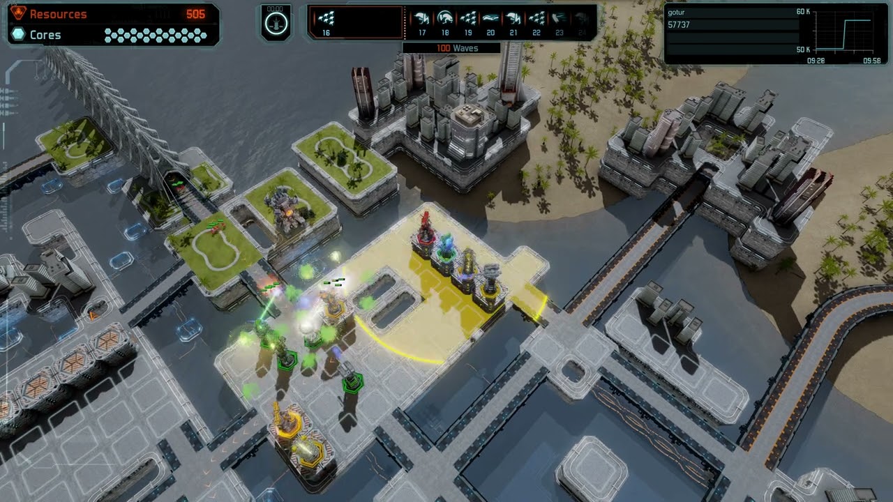 Defense Grid 2 15 - Refuge - Super Grinder on Elite - no core taken from reactor
