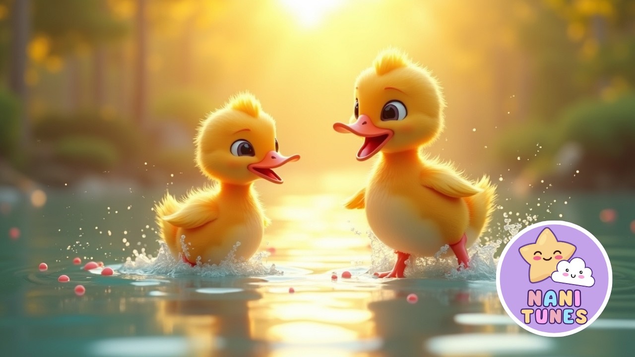🦆💦 Patinho Chapoteador | Música Infantil para Dançar e Aprender 🌈🎶