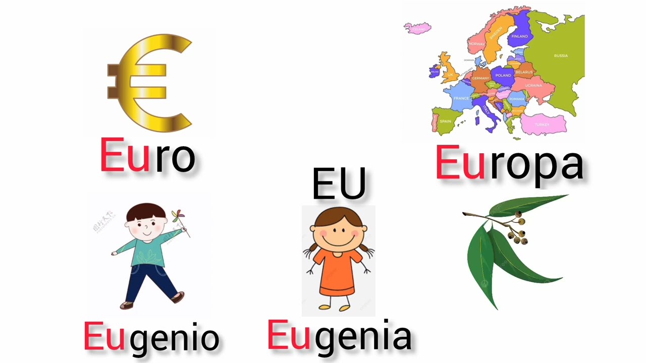 Las Sílabas EA, EE, EI, EO, EU, Syllables ea, ee, ei, eo, eu - Video Para Niños