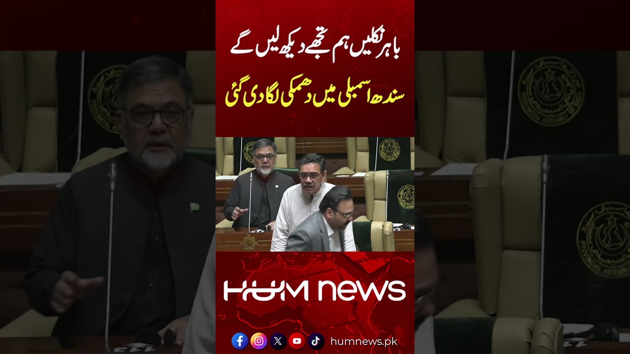 WATCH: Heated Sindh Assembly Session After Member Threatened | Hum News | Pakistan
