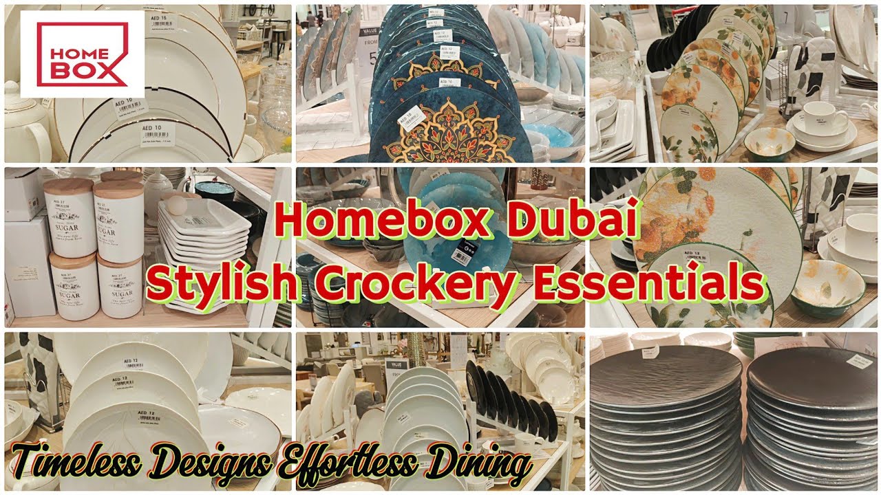 Elegant Affordable Homebox Crockery Essentials | Homebox Dubai Premium Crockery Collection 2025 |