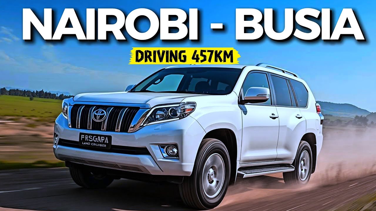 I drove the Prado J150 for 457km from Nairobi to Busia.