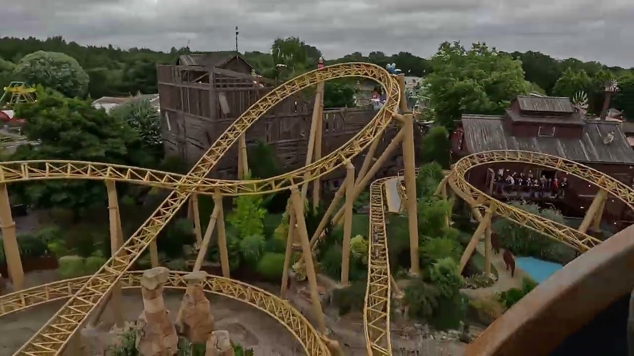 Storm Chaser, Spinning Coaster, 1st row POV, Paultons Park,GB