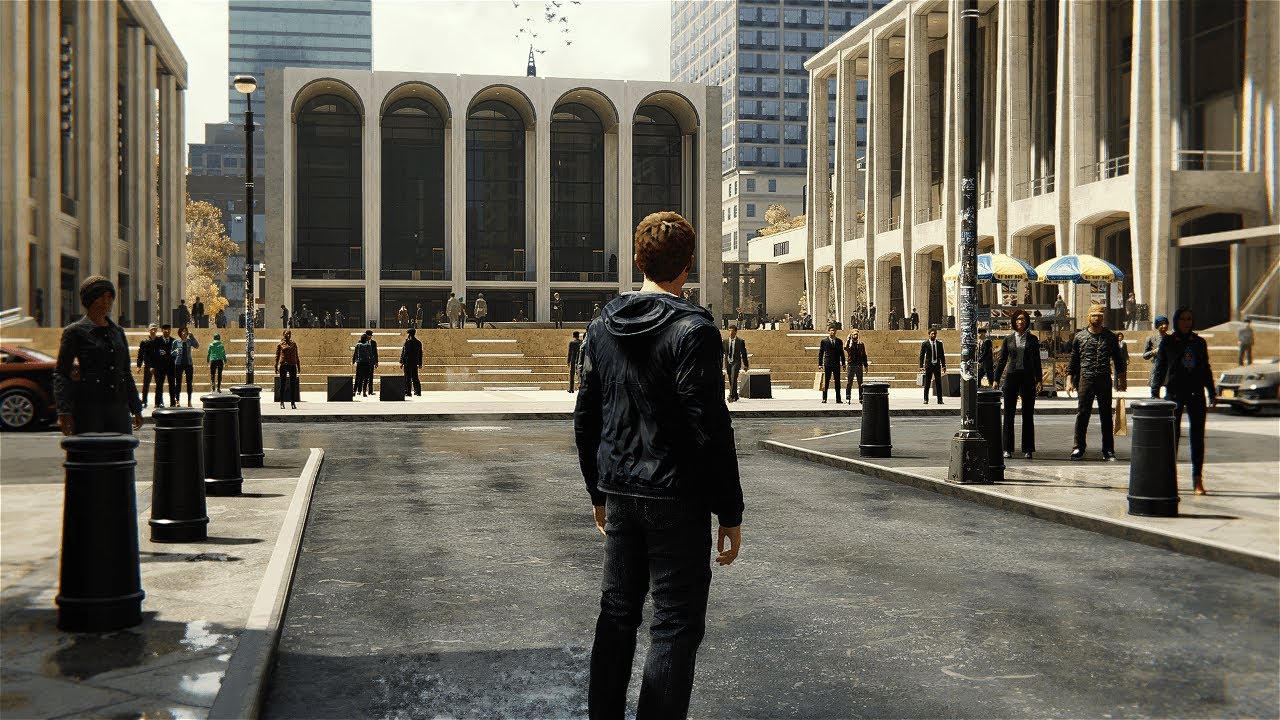 Spiderman PC - Walk in Lincoln Center, New York - 4K
