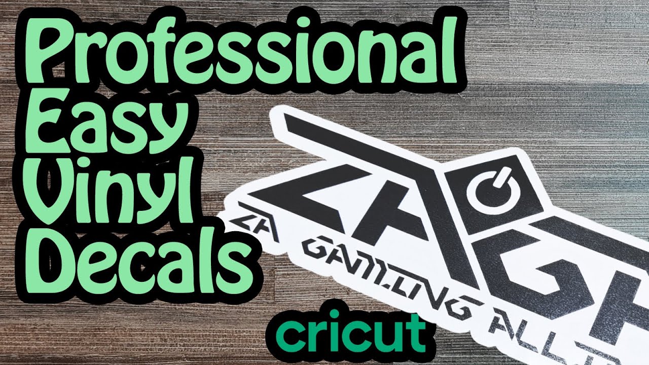How to Easily Make Professional Vinyl Decals | Cricut Tutorial