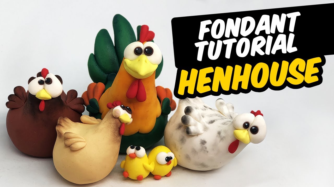Fondant tutorial | HENHOUSE - chicken & rooster