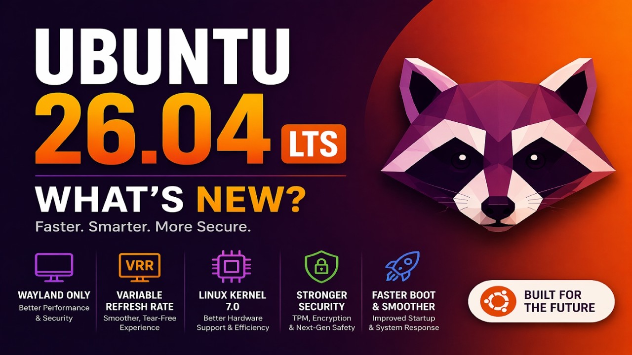 Ubuntu 26.04 LTS только что вышла | Что нового в Ubuntu 26.04 | Wayland, ядро ​​7.0 | Resolute Ra...