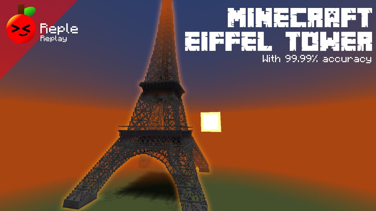 마인크래프트로 만든 가장 거대한 에펠탑!