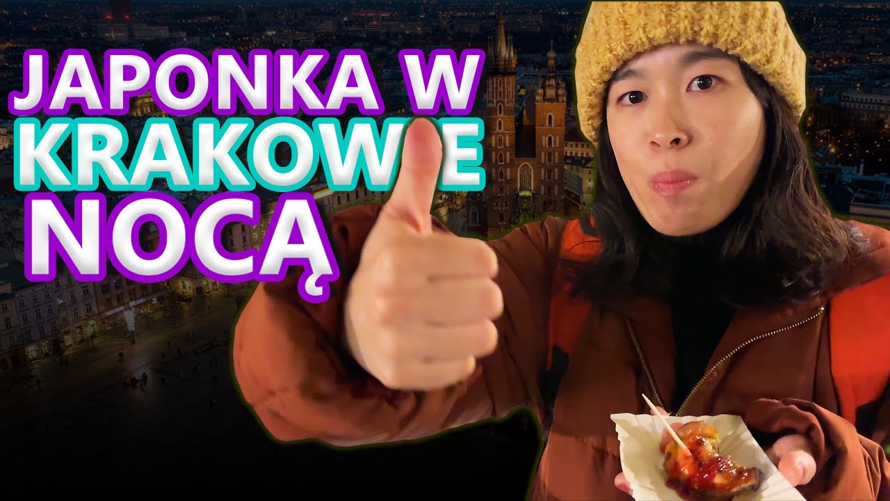 Japonka zwiedza Kraków nocą! Jej wrażenia ze Świątecznego Jarmarku w Polsce.