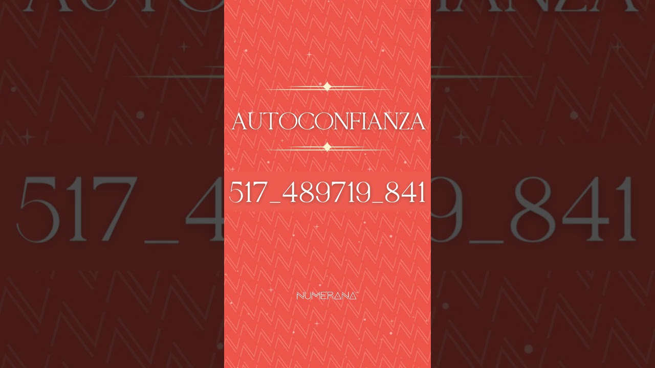 Grabovoi: N&uacute;mero para Autoconfianza | Numerana #shorts #grabovoi #salud #numeros #tips #energia