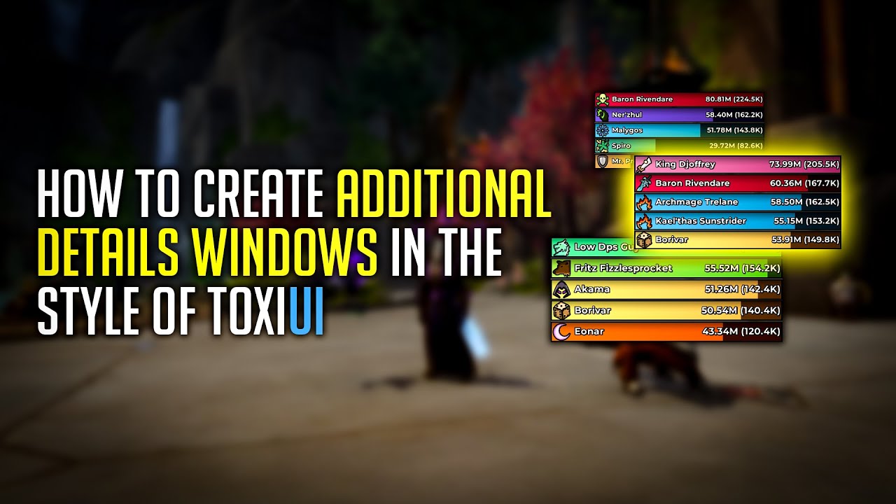 Add More Details Windows in ToxiUI &ndash; Quick Setup