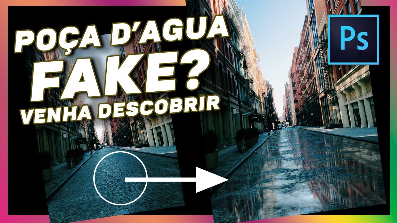 Efeito poça d'agua fake (passo a passo completo) 