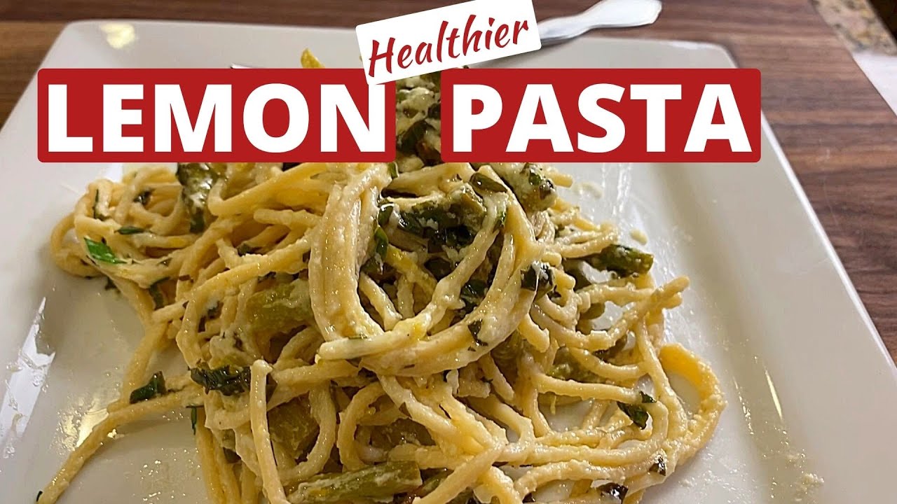 Easy Lemon Pasta With Garlic, Basil & Asparagus | Pasta Al Limone
