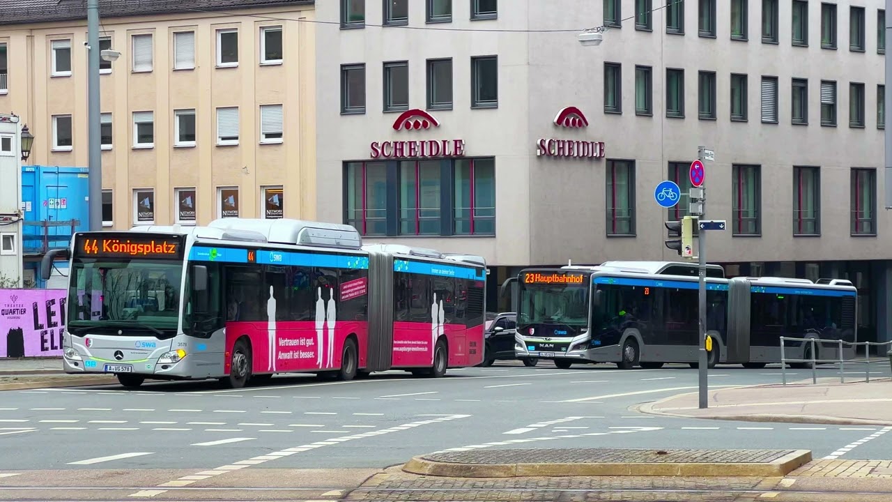 #372 Mercedes-Benz Citaro C2 G NGT |KICKDOWNS ~ Voith Sound |Stadtwerke Augsburg KOM 3578 •Linie 48